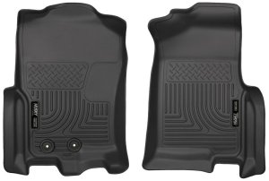 Lincoln Navigator Floor Mats - Front - Husky Liners - WeatherBeater - Black - 2015